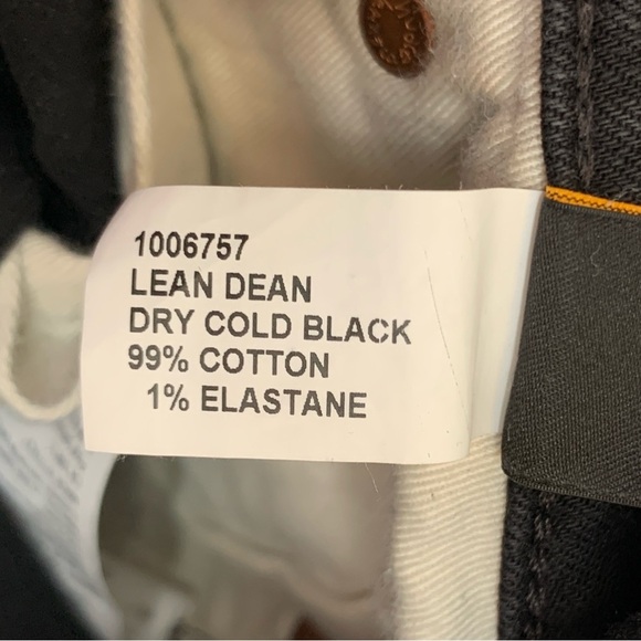 Nudie Jeans Womens 30x27 Black Skinny Lean Dean Made in Italy Midrise - Picture 6 of 8